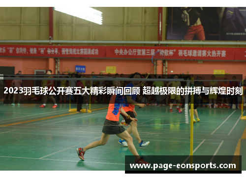2023羽毛球公开赛五大精彩瞬间回顾 超越极限的拼搏与辉煌时刻